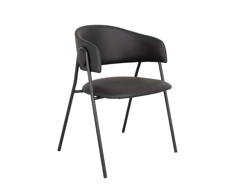 Lina dining chair - black
