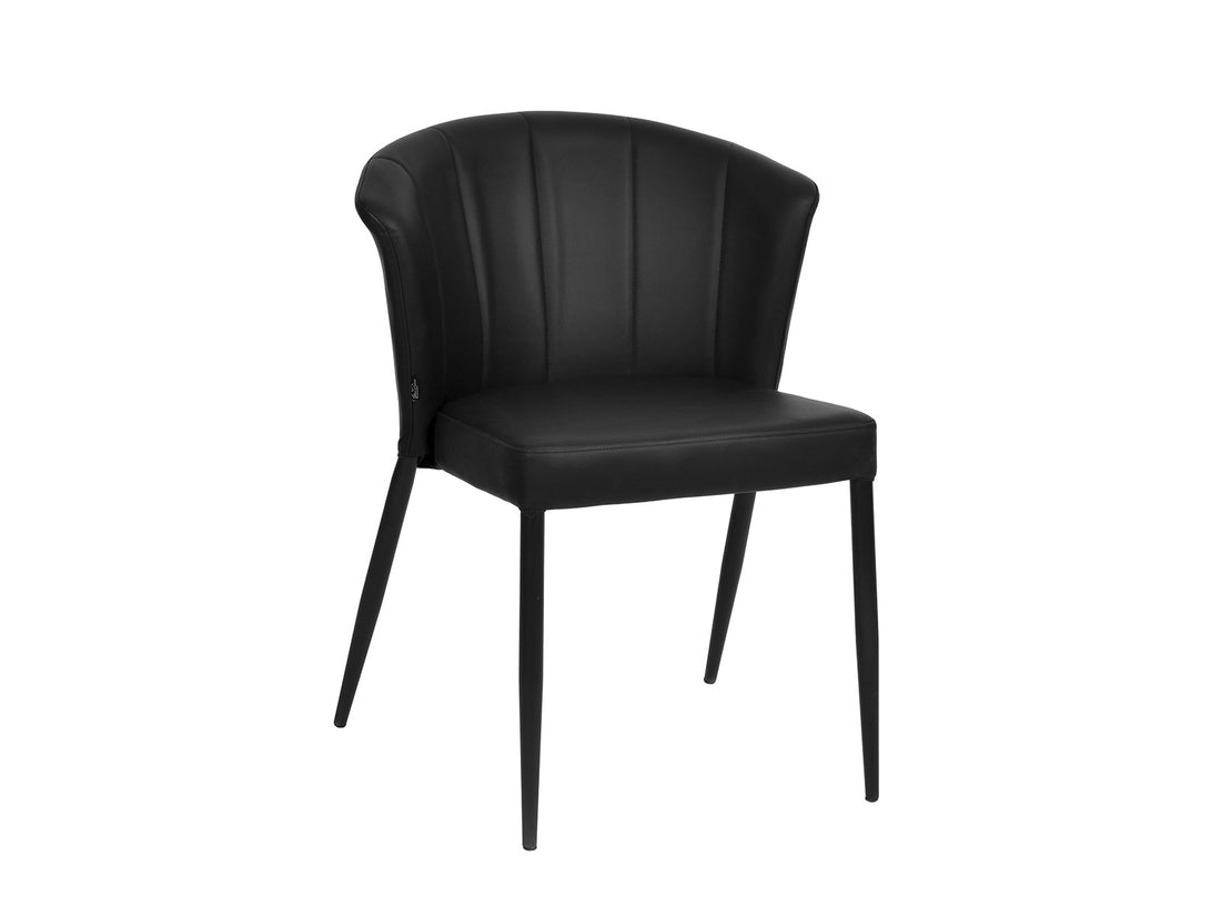 Dining table chair thor black pu
