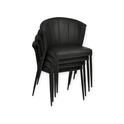 Dining table chair Thor Black PU