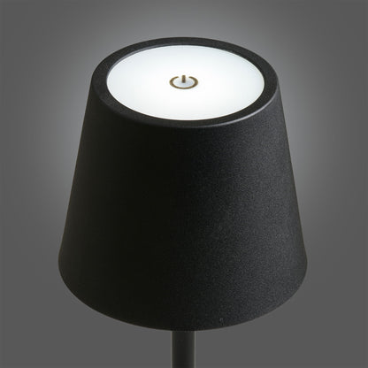 Bradford table lamp - table lamp, metal, rechargeable, black