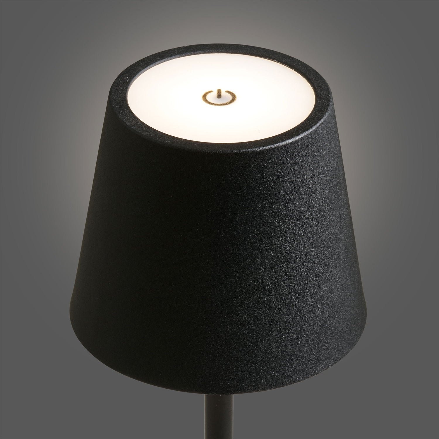 Bradford table lamp - table lamp, metal, rechargeable, black