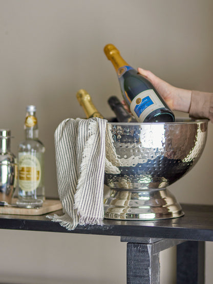 Bloomingville Kaluka Champagne cooler, silver, stainless steel