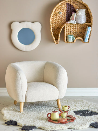 Bloomingville Mini Cade Chair, White, Polyester