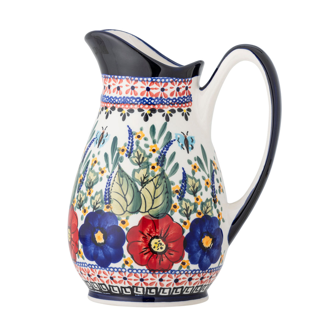 Creative Collection Florist Pitcher, Red, Stoneware