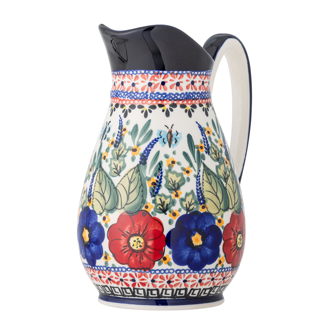 Creative Collection Florist Pitcher, Red, Stoneware