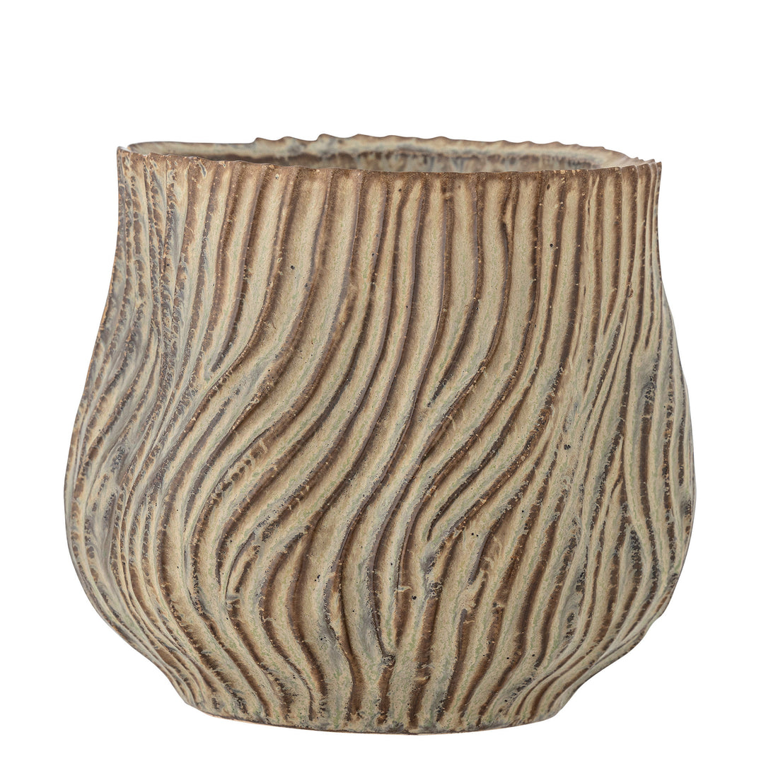 Bloomingville Dua Herbal Potted Hears, Green, Stoneware