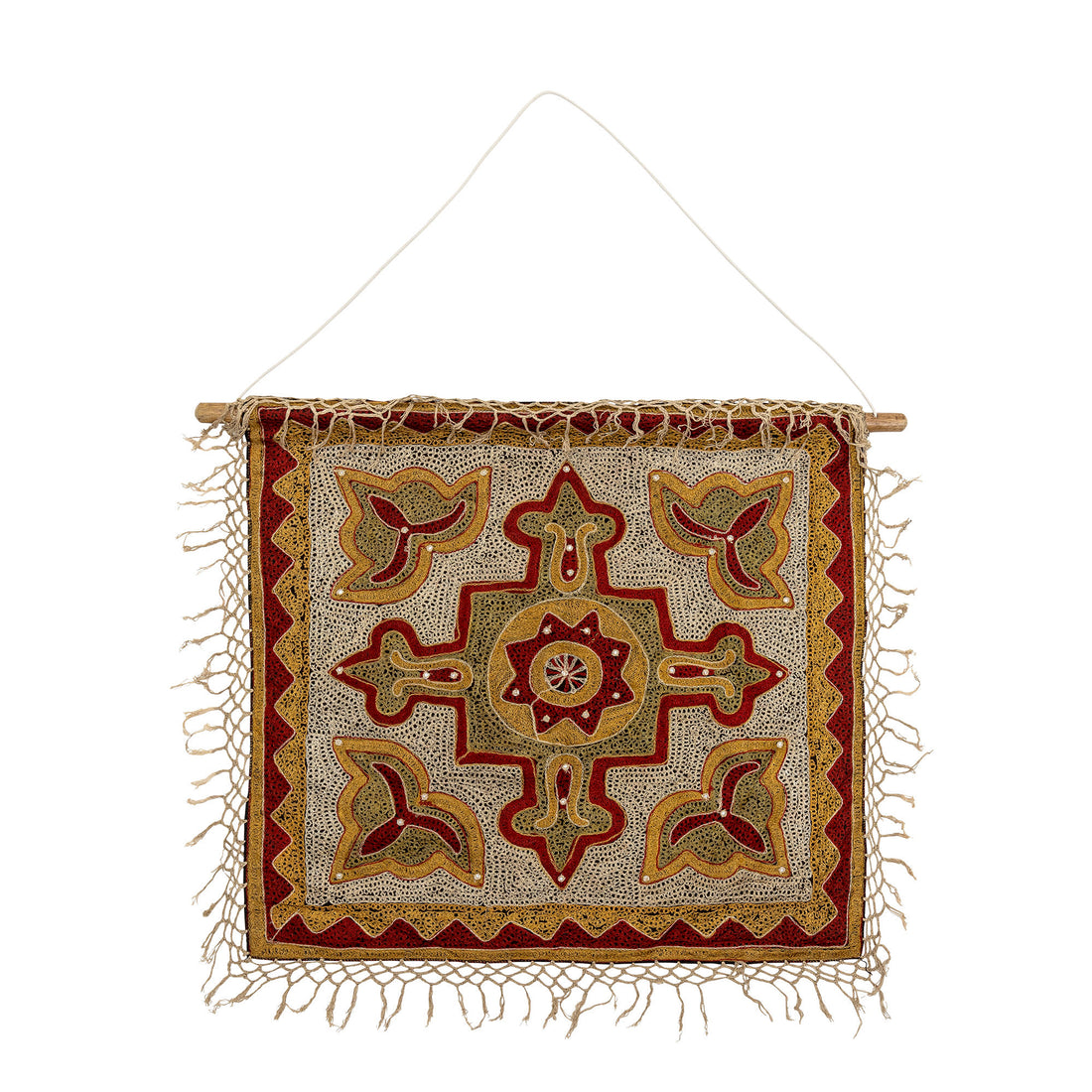 Creative Collection Mughal wall decoration, red, cotton