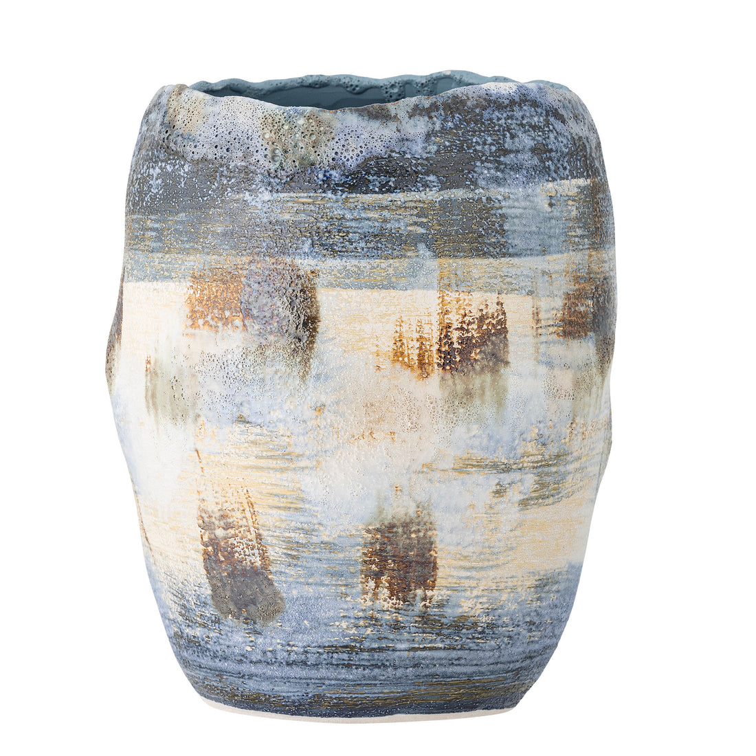 Bloomingville Nienna Vase, Blue, Stoneware