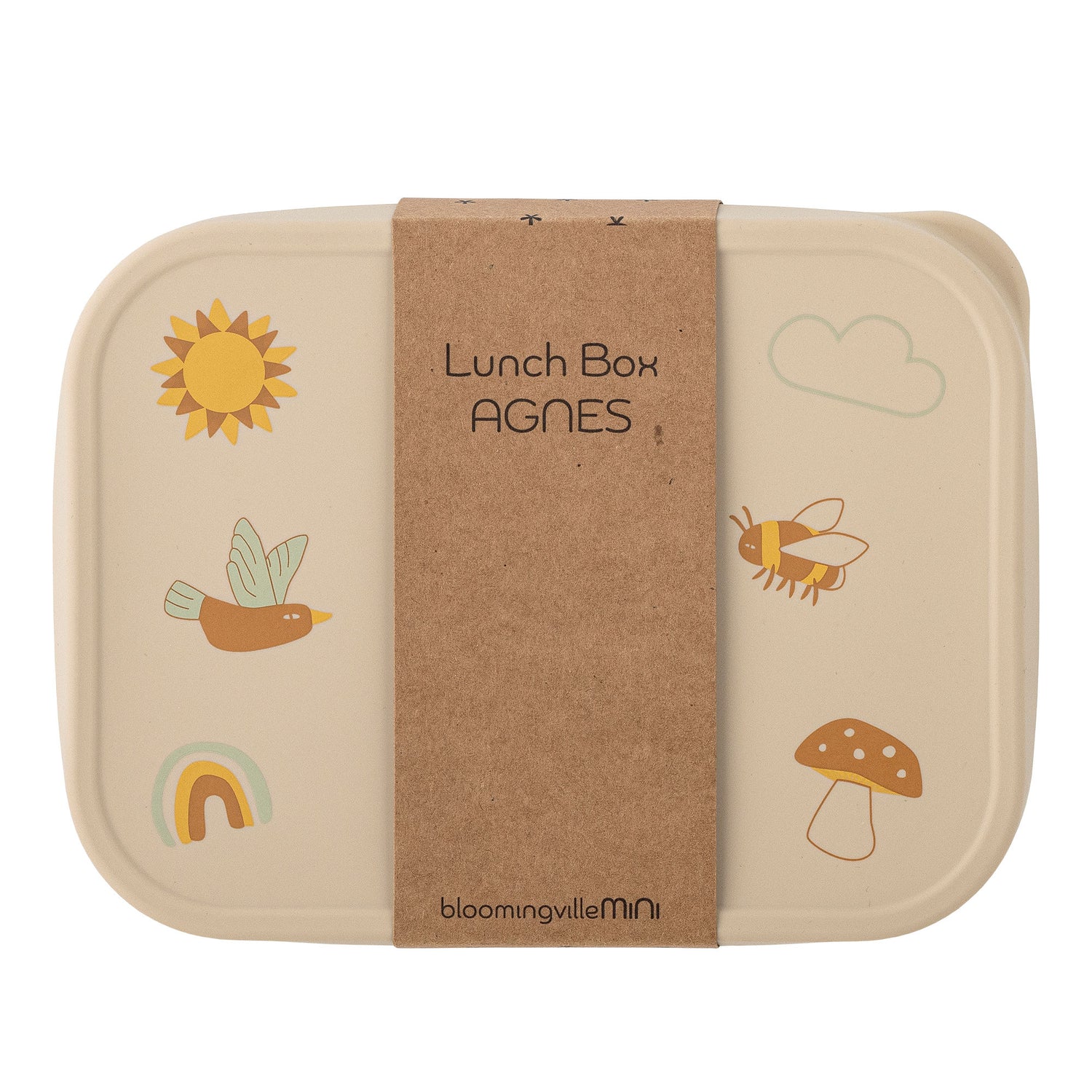 Bloomingville Mini Agnes lunch box, nature, stainless steel