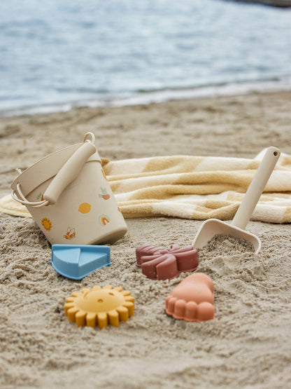 Bloomingville Mini Agnes Strand and Sandkass toy, Nature, Silicone