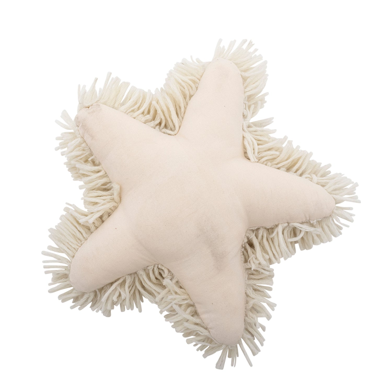 Bloomingville Star pillow, nature, wool