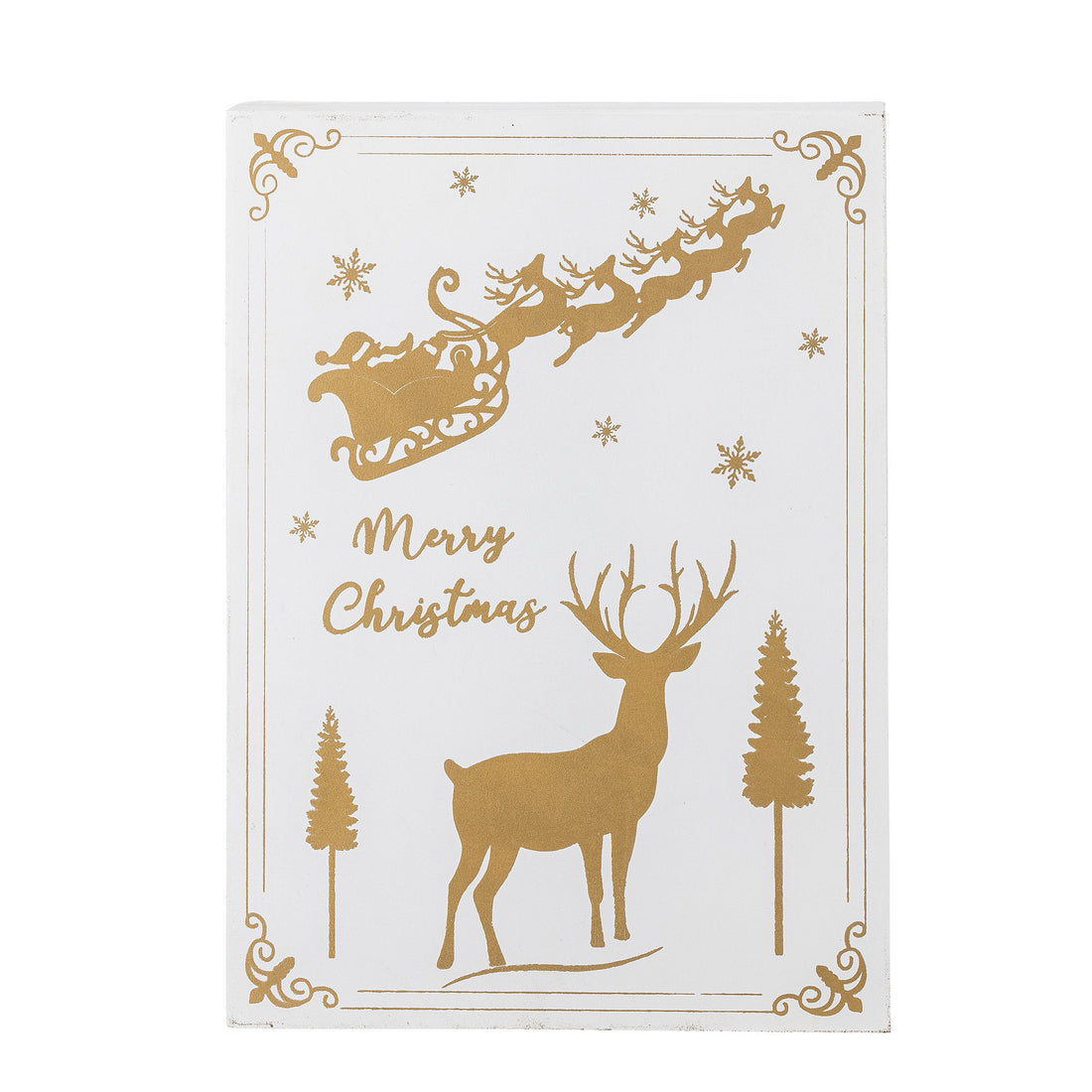 Bloomingville Elimar Calendar w/light, white, plywood