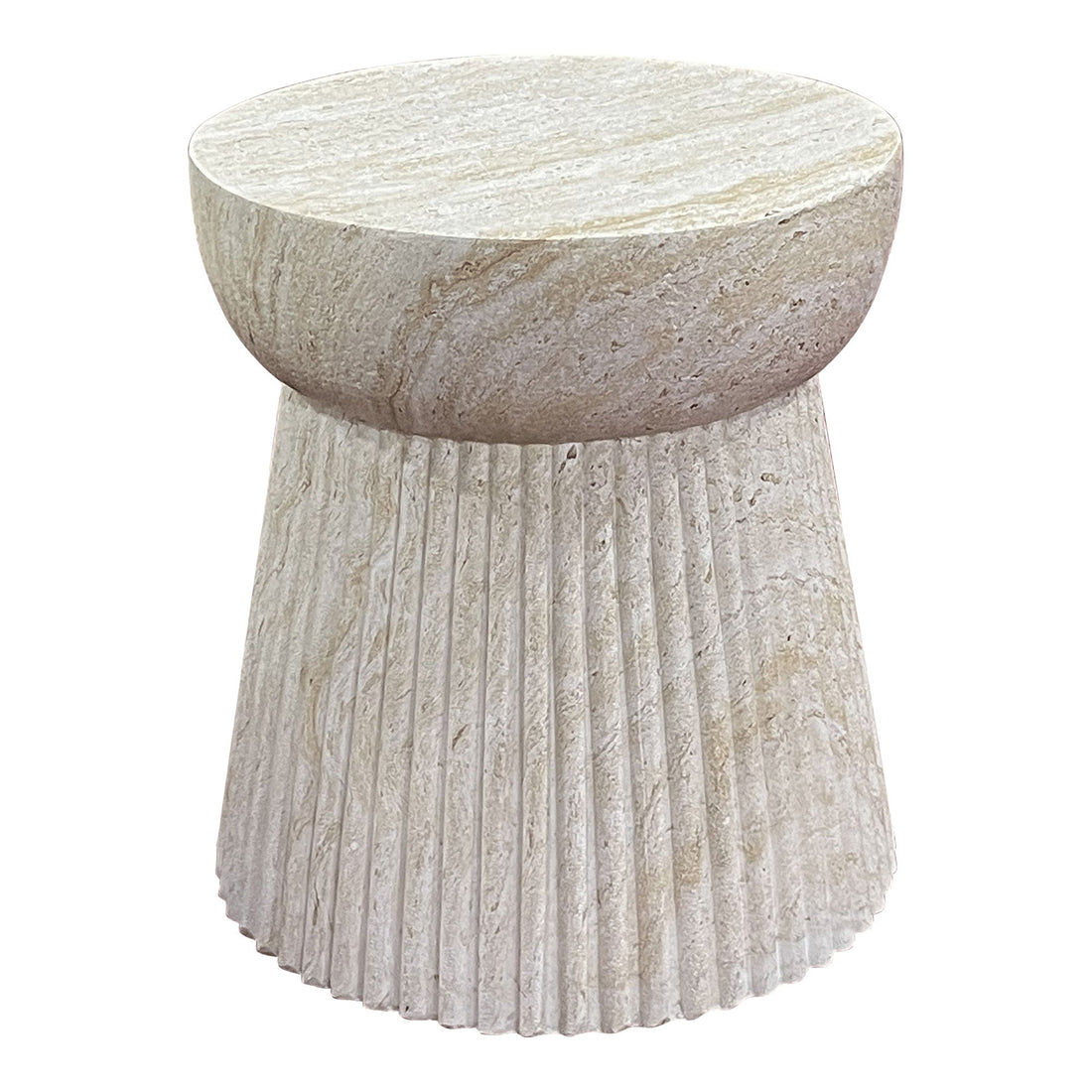 Side table, fiber clay, nature&lt;br&gt;Ø47.5x41 cm