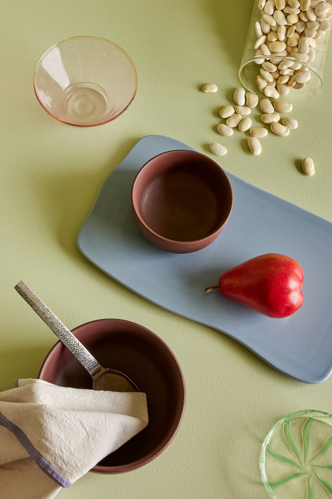 Clay Bowls Brown (set of 2) - ø11xh6, ø15xh8cm