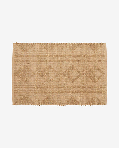 AMAYA tæppe i jute og søgræs - 60x90 cm - natur - Nordal - DesignGaragen.dk