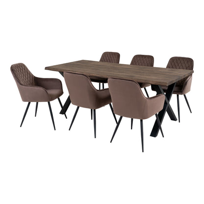 Dining table and 6 dining table chairs