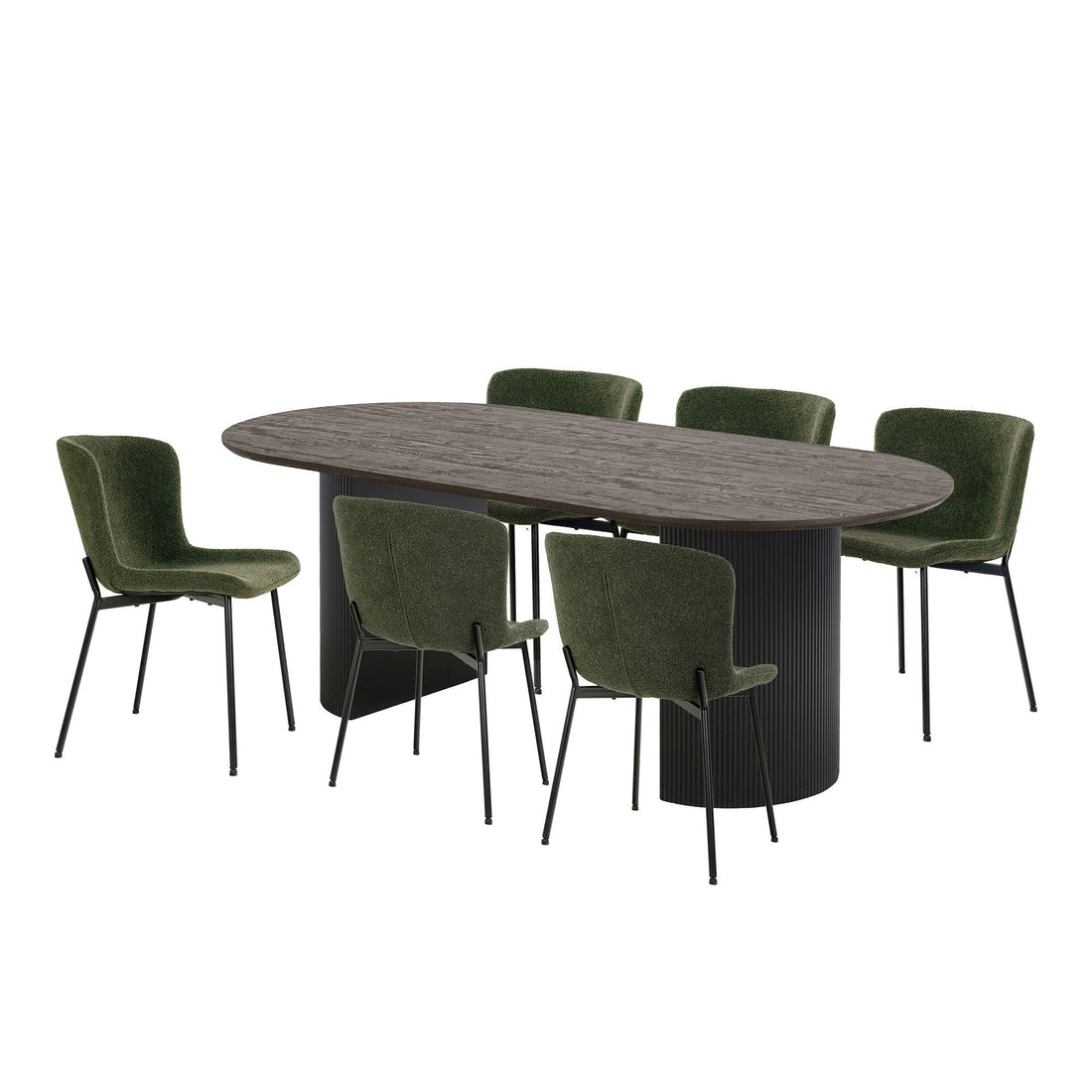 Boavista and Maceda Dining table set - dining table and 6 dining table chairs