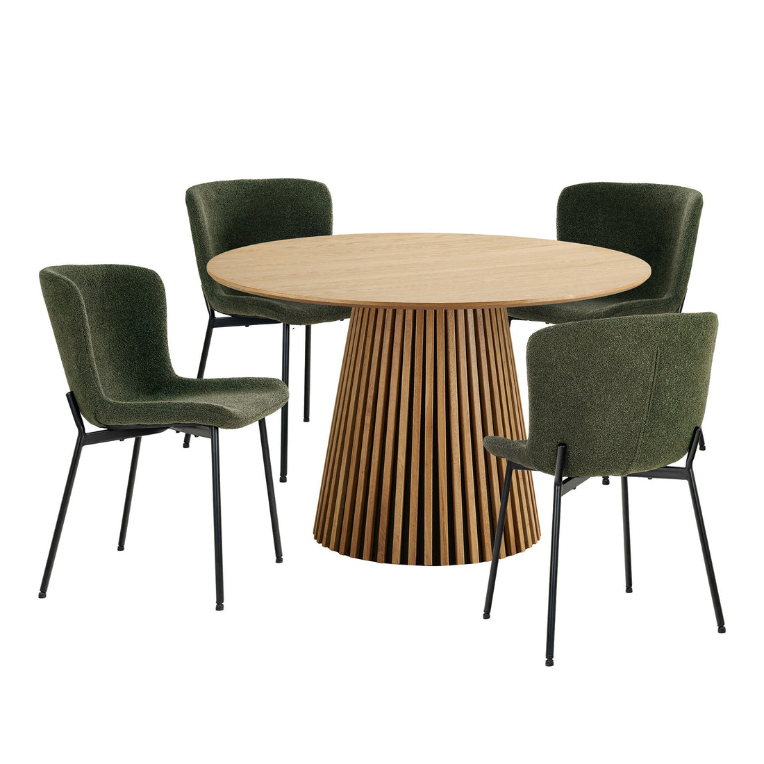 Osaka and Maceda Dining table set - dining table and 4 dining table chairs