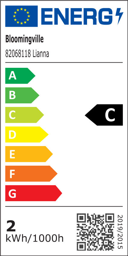 Bloomingville lianna portable lamp, rechargeable, nature, metal