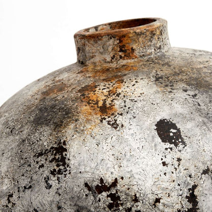 Pot of Echo 80 - Rust Gray - Terracotta - H: 80 Ø: 45 cm