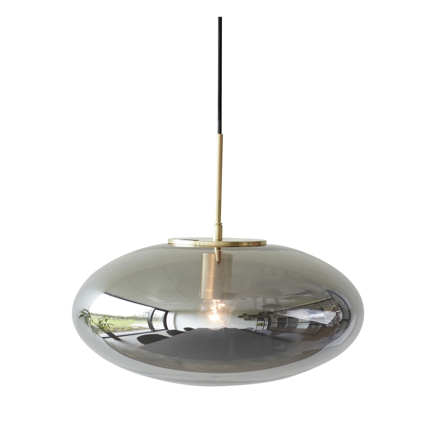 Hübsch Reflect pendant ellipse gray