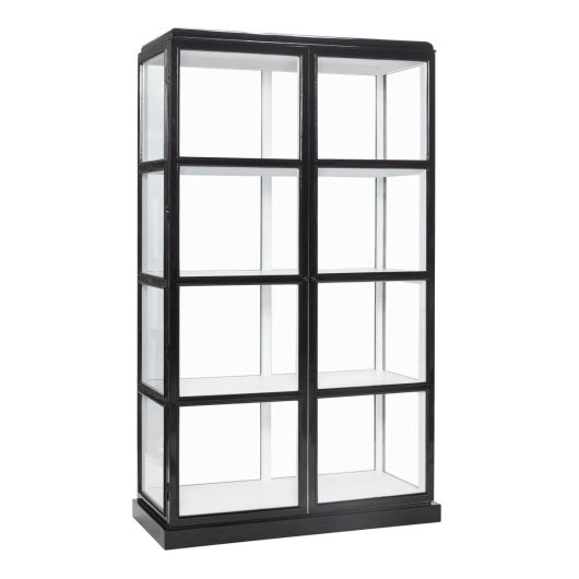 Display Cabinet Black/White - 110x50xh187cm