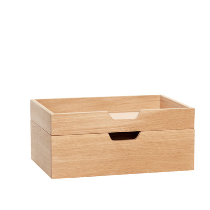 Note Storage Box Nature (set of 2) - 35x24xh5, 35x24xh10cm