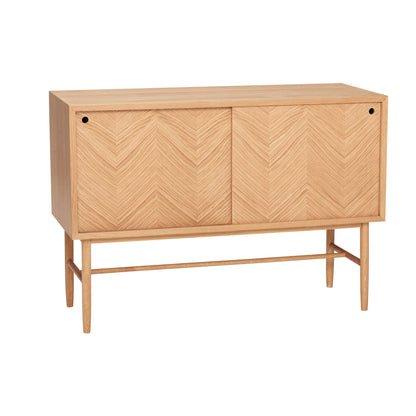 Herringbone dresser sliding doors nature - 100x40xh70cm
