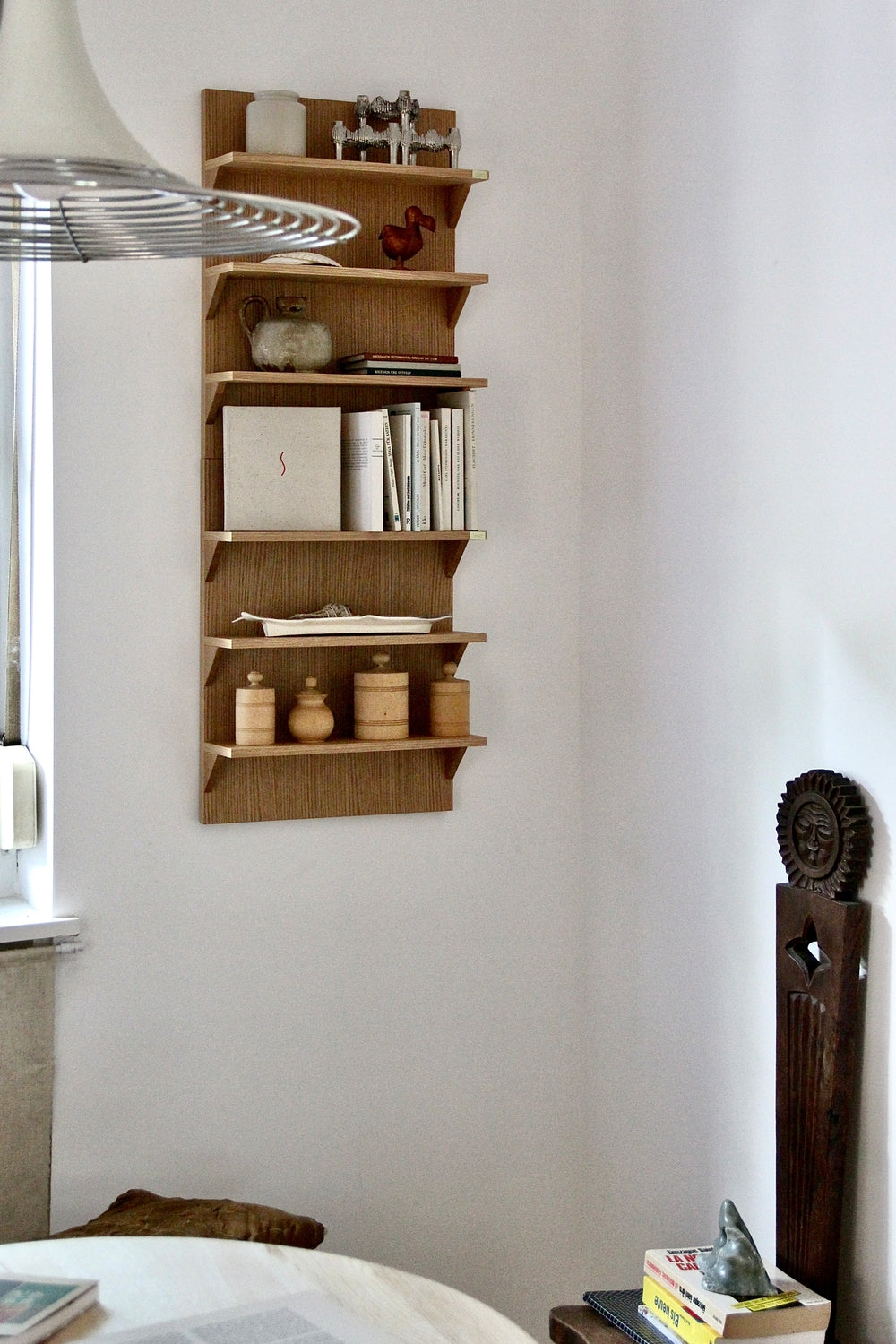 Straight Bookcase Natural - 40x14xh54cm