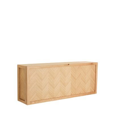 Herringbone Shoe Cabinet Large Natural - 100x25xh40cm