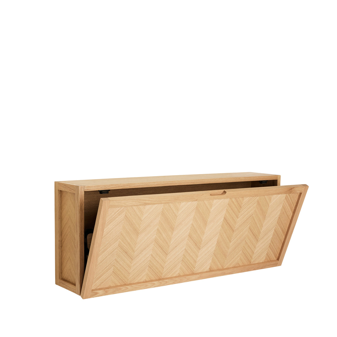 Herringbone Shoe Cabinet Large Natural - 100x25xh40cm