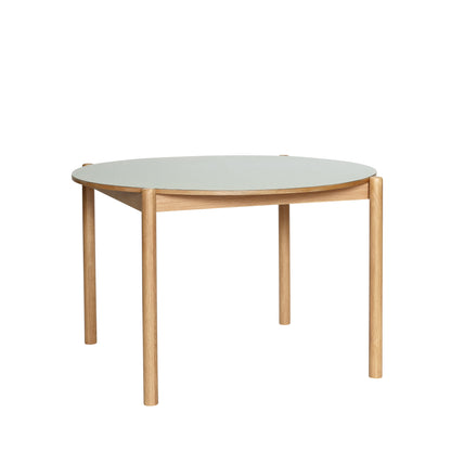 Oblique Dining Table Round Gray - ø115xh75cm
