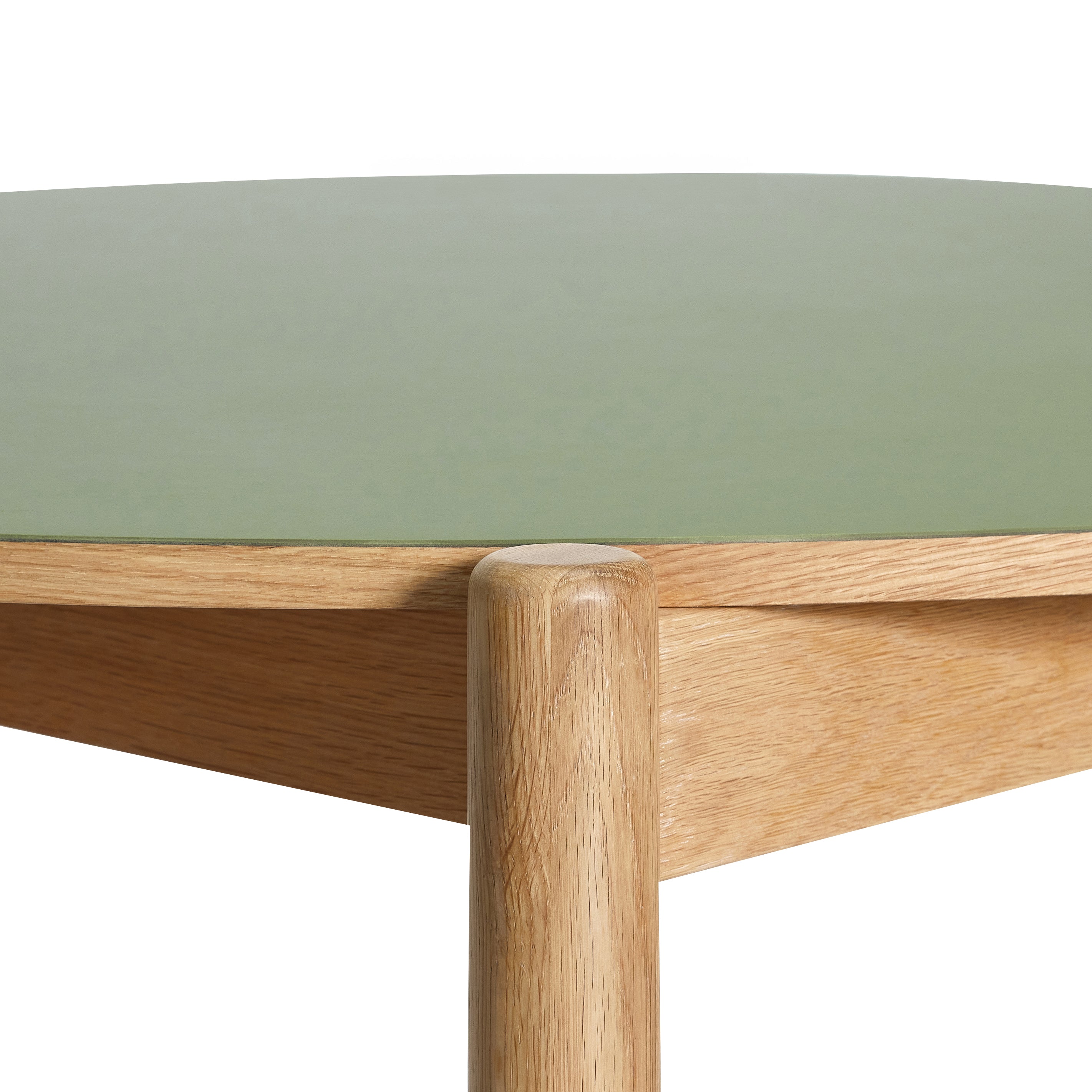 Oblique Dining Table Round Olive Green - ø115xh75cm