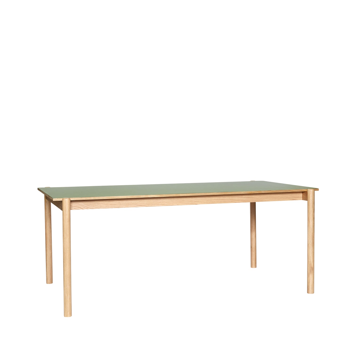 Oblique Dining Table Rectangular Olive Green - 190x107xh75cm