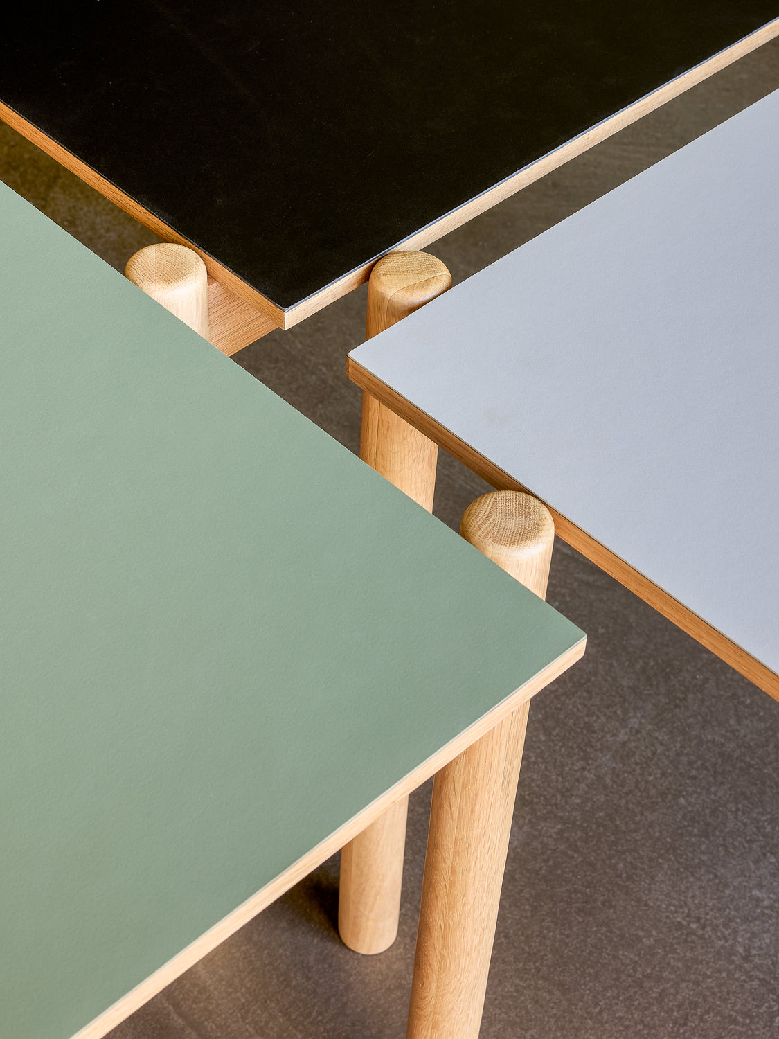 Oblique Dining Table Rectangular Olive Green - 190x107xh75cm