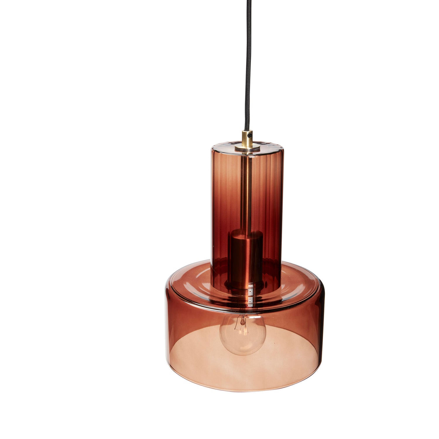 Ripple Pendant Amber color - ø20xh27cm