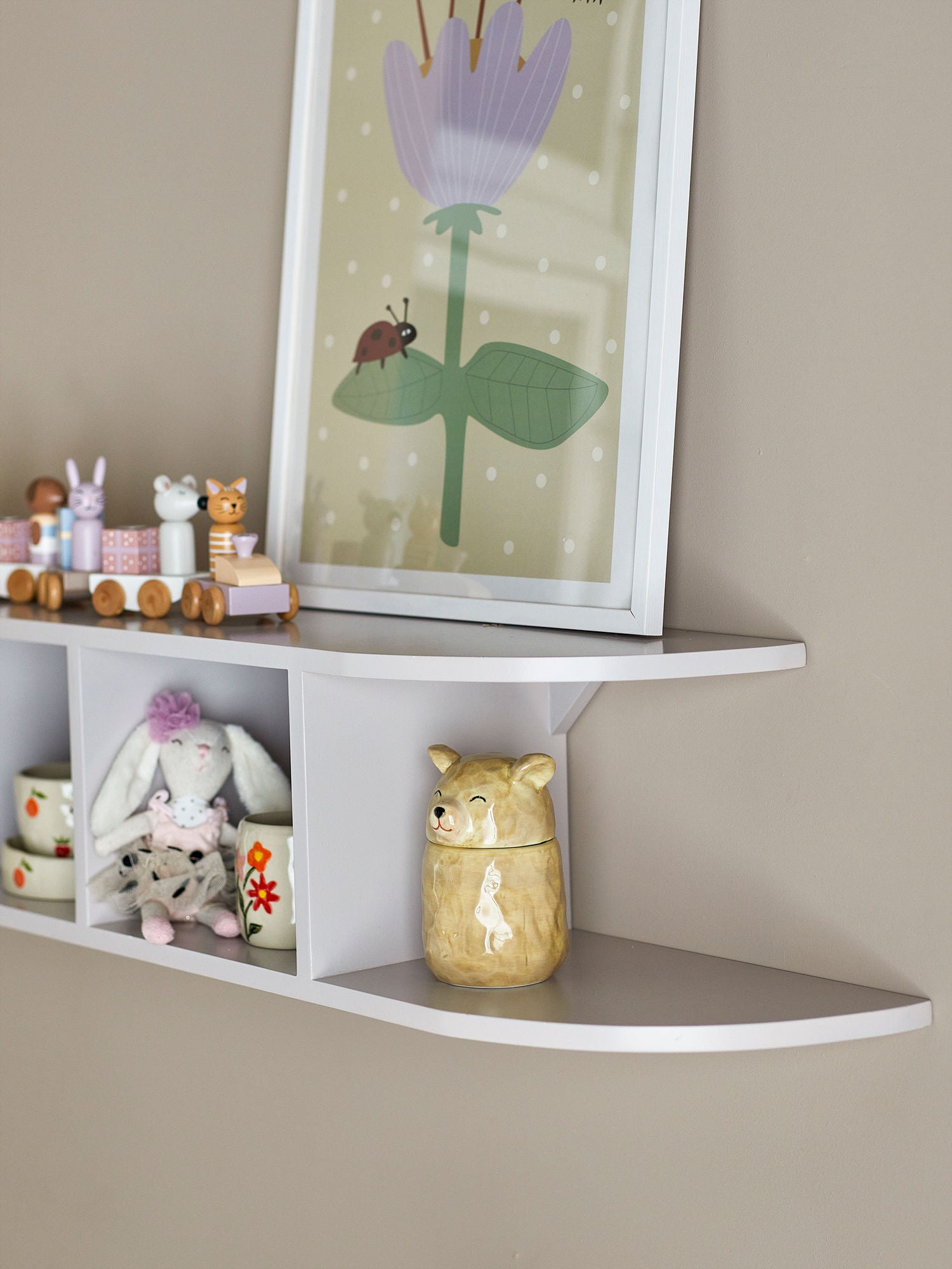 Bloomingville mini elias shelf, gray, mdf