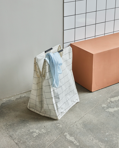 Laundry bag, HDSquares, White