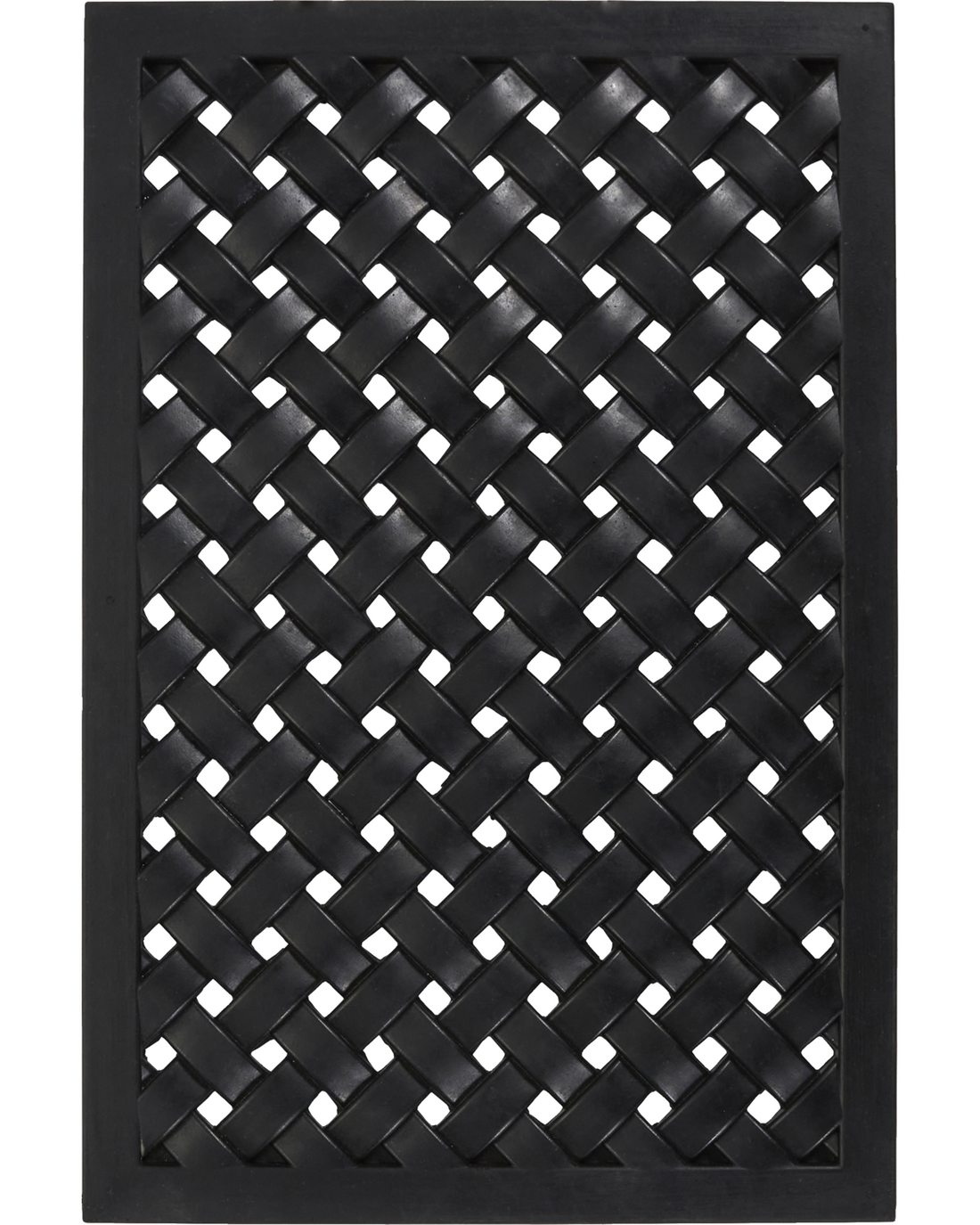 Doormat, HDBraid, Black 60x40 cm