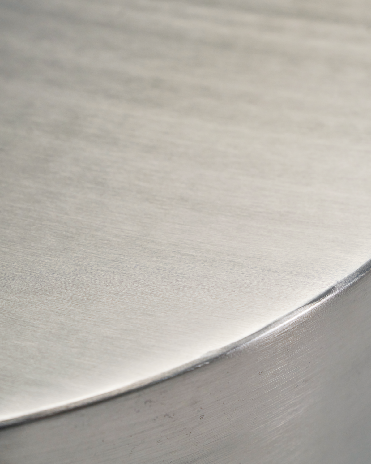 Coffee table, HDStep, Brushed silver finish