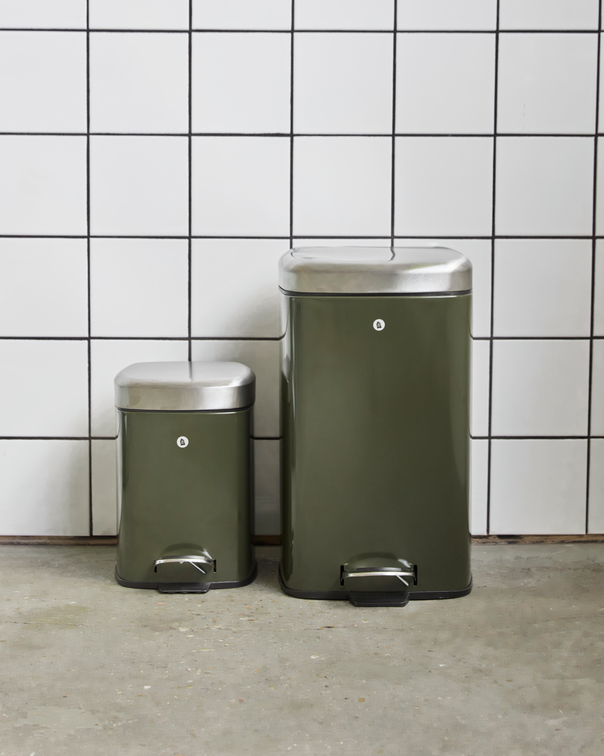 Trash can, HDBlack, Green