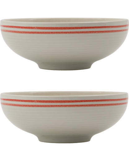 Bowl, NVBistro, Red; White