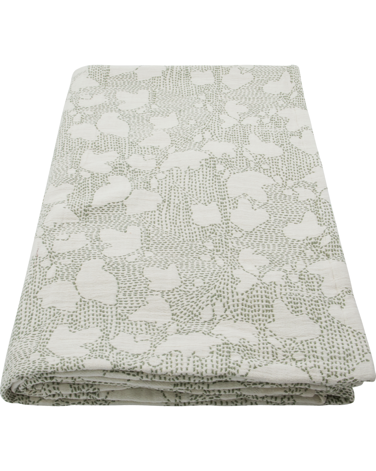 Bedspread, HDMori, Off-white; Khaki-coloured