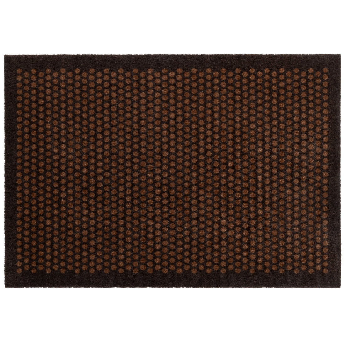 News - Carpet/had 90 x 130 cm - Dot/Cognac -Dark Brown