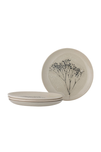 Bloomingville Bea Plate, Multipak, Nature, Stoneware