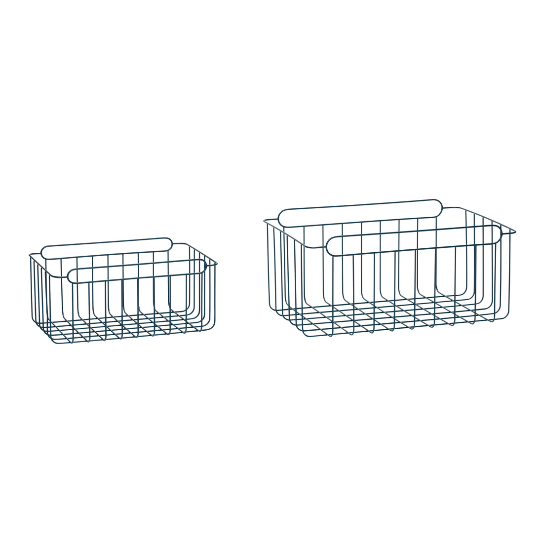 Wiredup Curve Blue (set of 2) - 44x30xH22, 61x41xH28cm