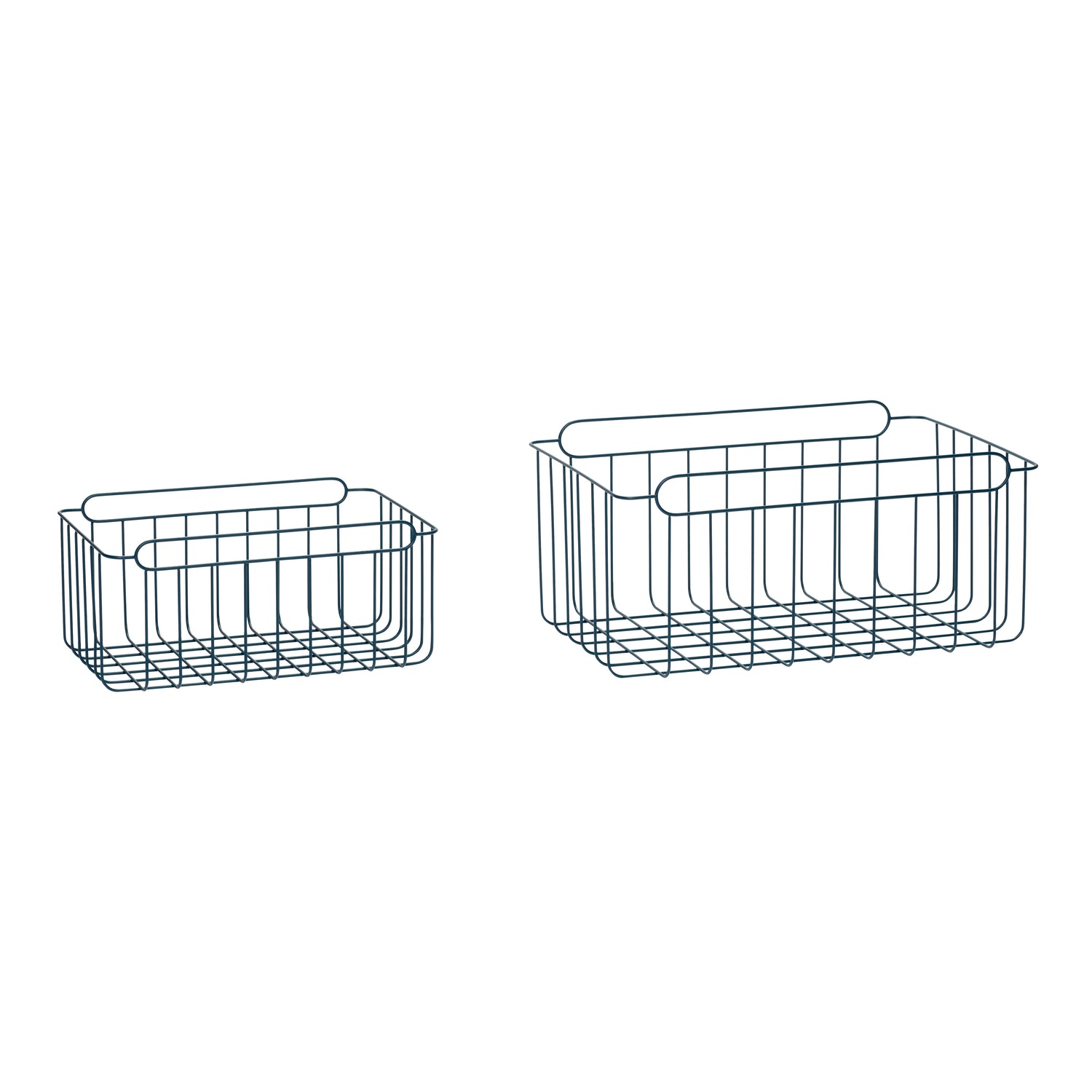 Wiredup Curve Blue (set of 2) - 44x30xH22, 61x41xH28cm