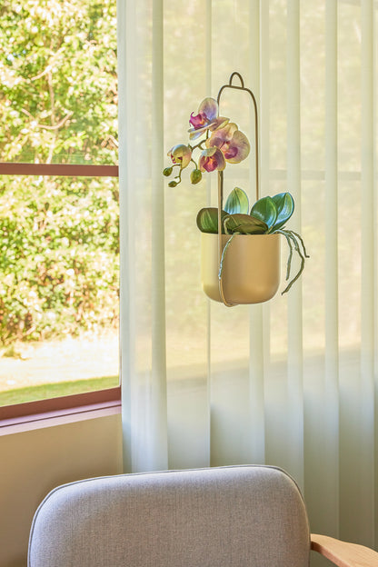 Lotus hanging pot khaki (set of 2) - Ø16XH44CM