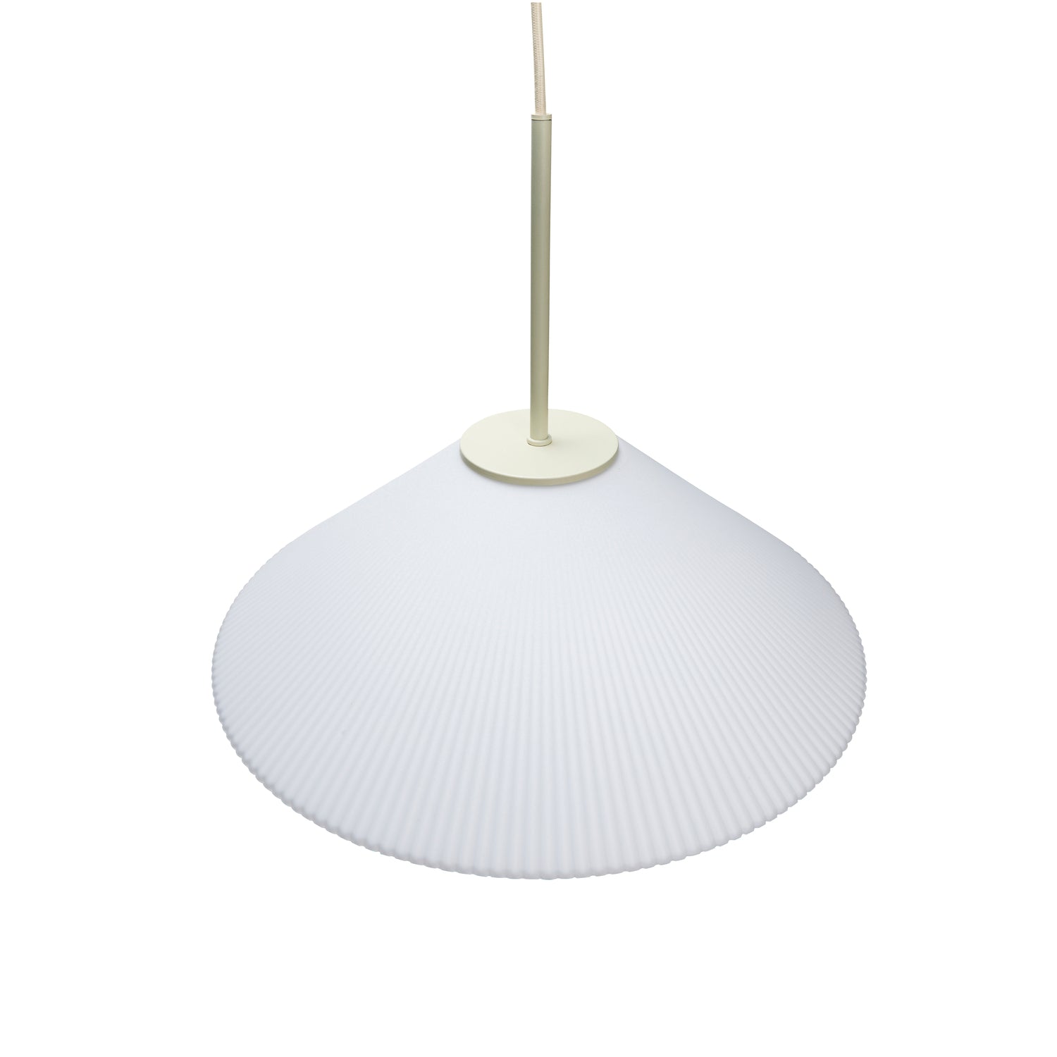 Solid Pendant White/Sand - ø44xh34cm, E27