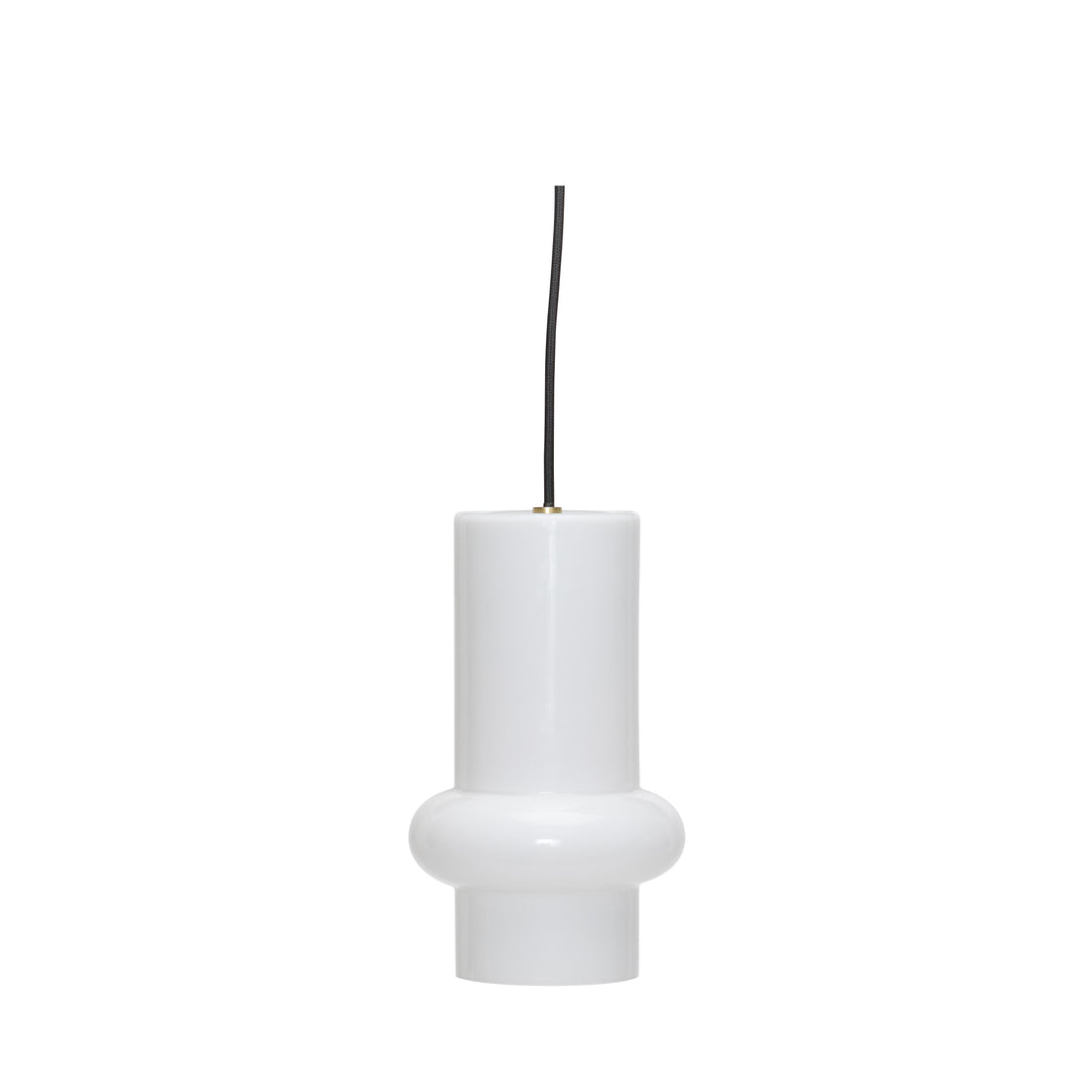 Pill Pendant Down Glossy White - ø15xh25cm,